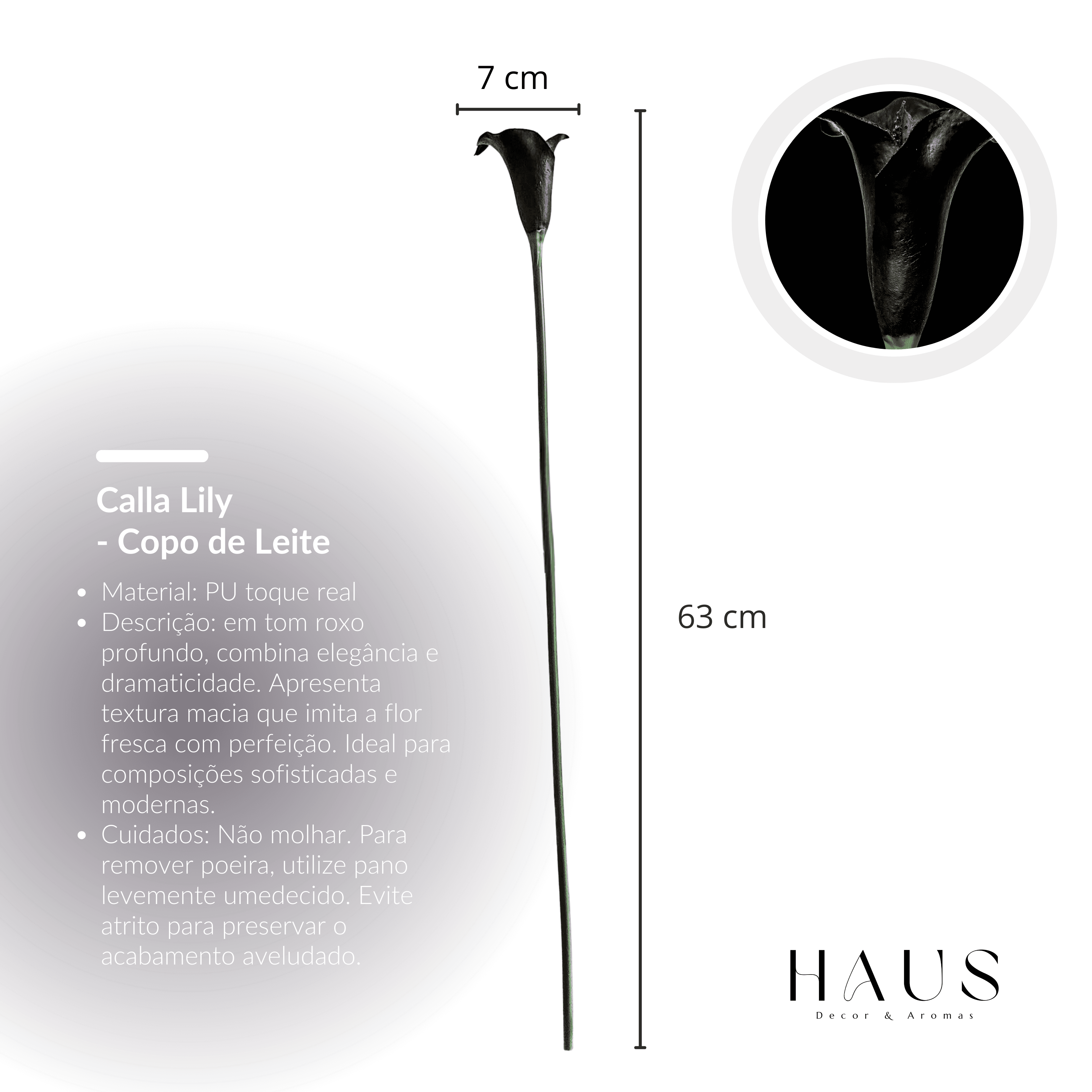 Copo de Leite Roxo Profundo miniatura 3