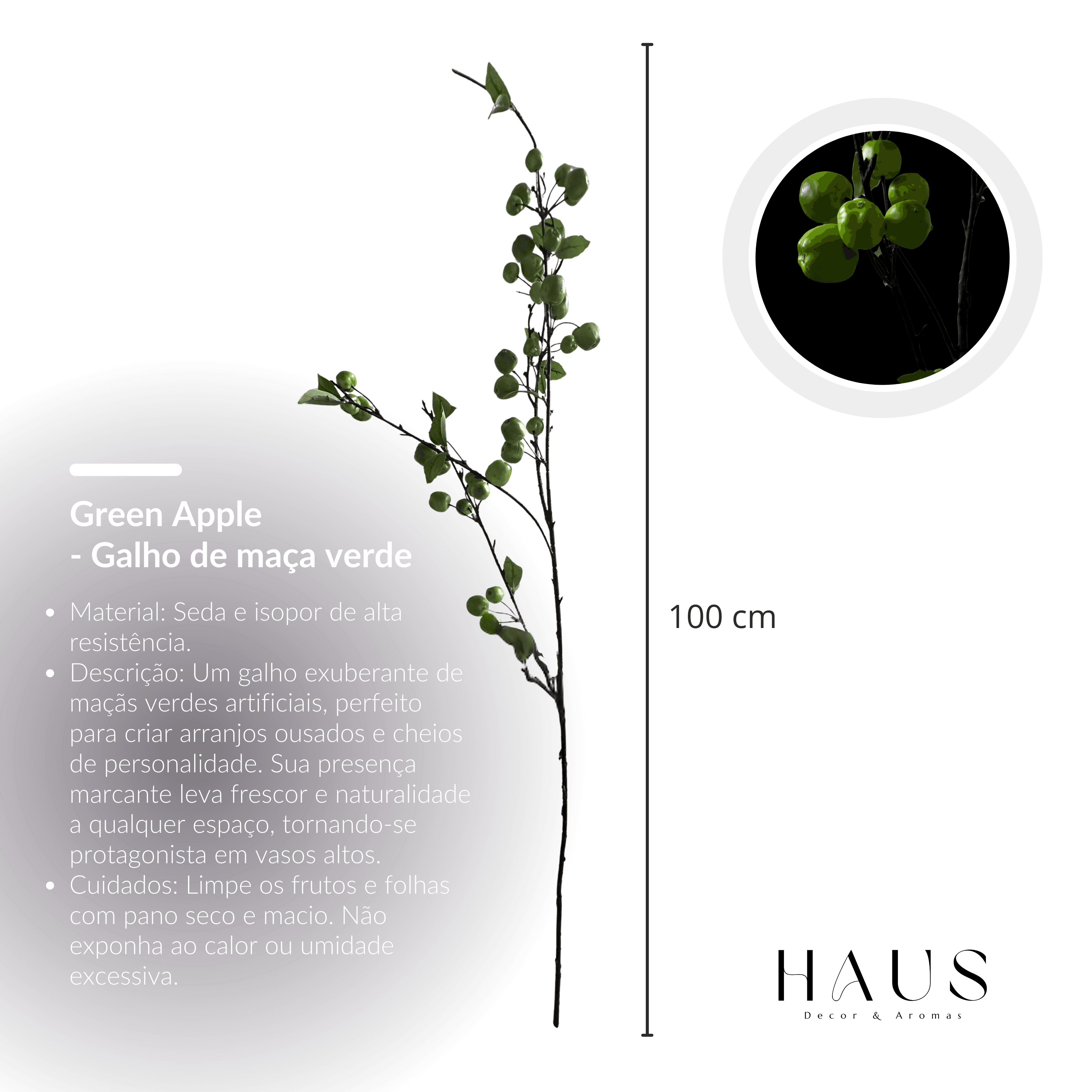 Galho de Maca Verde miniatura 3