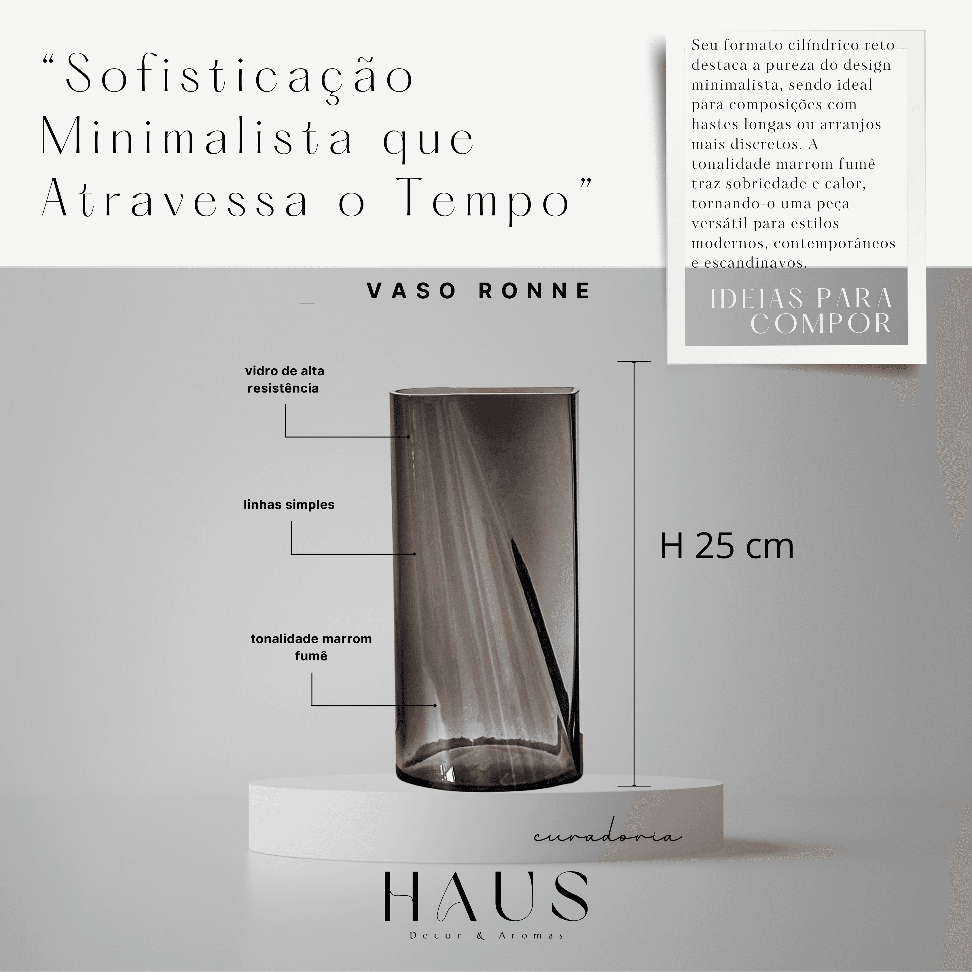 Vaso Ronne Marrom miniatura 4