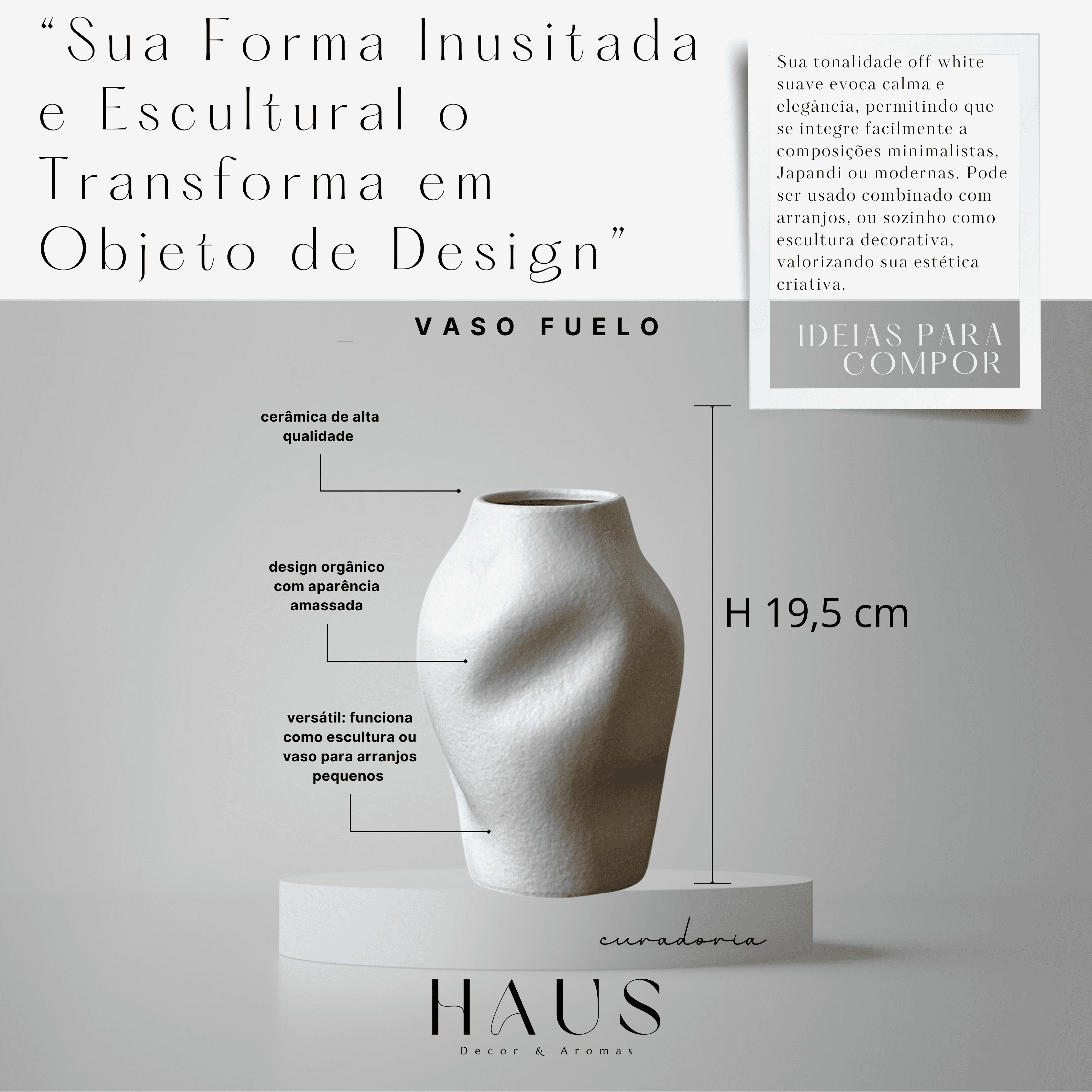 Vaso Fuelo Branco miniatura 4